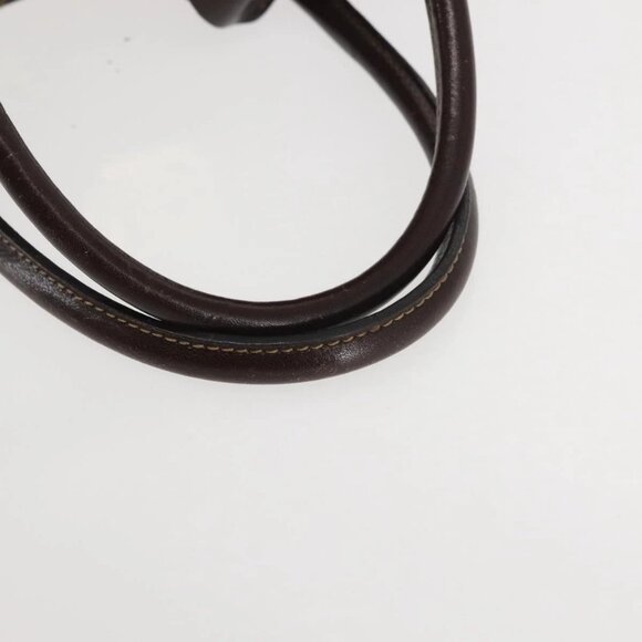 FENDI Zucca Canvas Hand Bag 2way Black Brown Auth gh886 - Picture 8 of 16